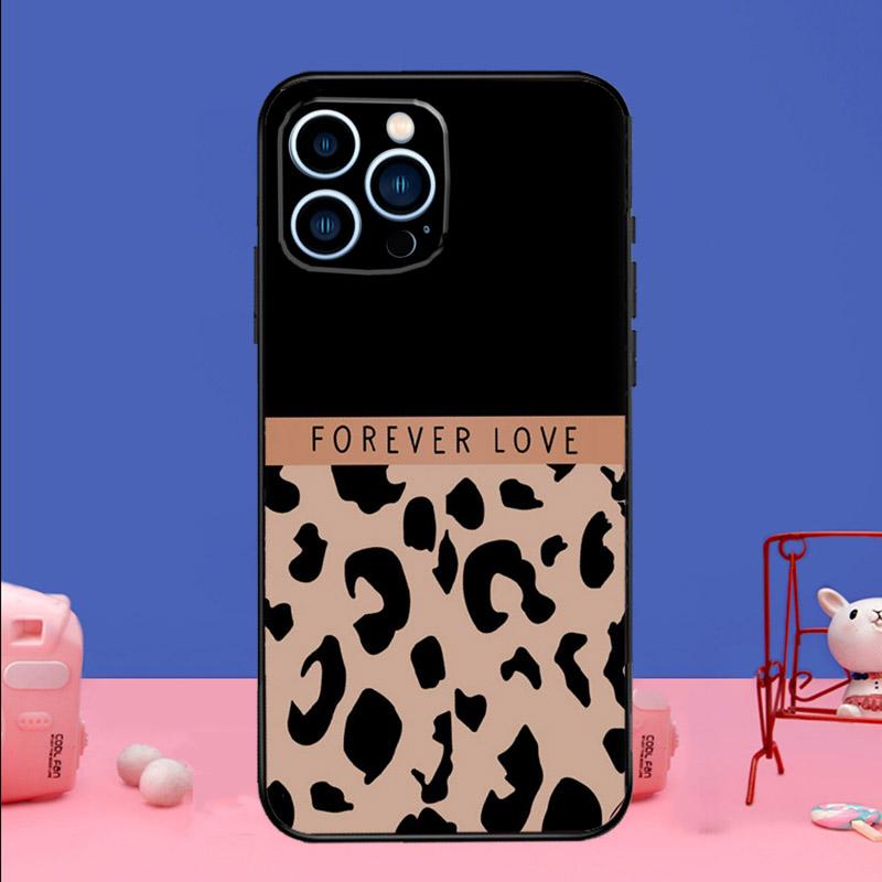 Fashion Leopard Print Phone Case For iPhone 17 16 15 14 13 11 12 Pro Max Plus 13 12 mini 16e 17 Air Bumper Cover