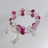 Handgefertigtes Perlenarmband für Damen Elegantes Schmetterlings-Quasten-Anhänger-Accessoire für Geburtstagsgeschenk