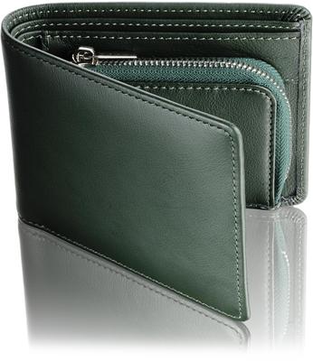 Shitamachi Bifold Wallet Wallet Genuine Leather In Japan Large Capacity Card Zipper Tatsuno Leather Made In Japan Smooth Leather Gift Box Included