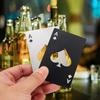 1 st Creative Poker Formad flasköppnare i rostfritt stål Kreditkortsstorlek Bar Restaurang Öl Metall Öppningsverktyg Present