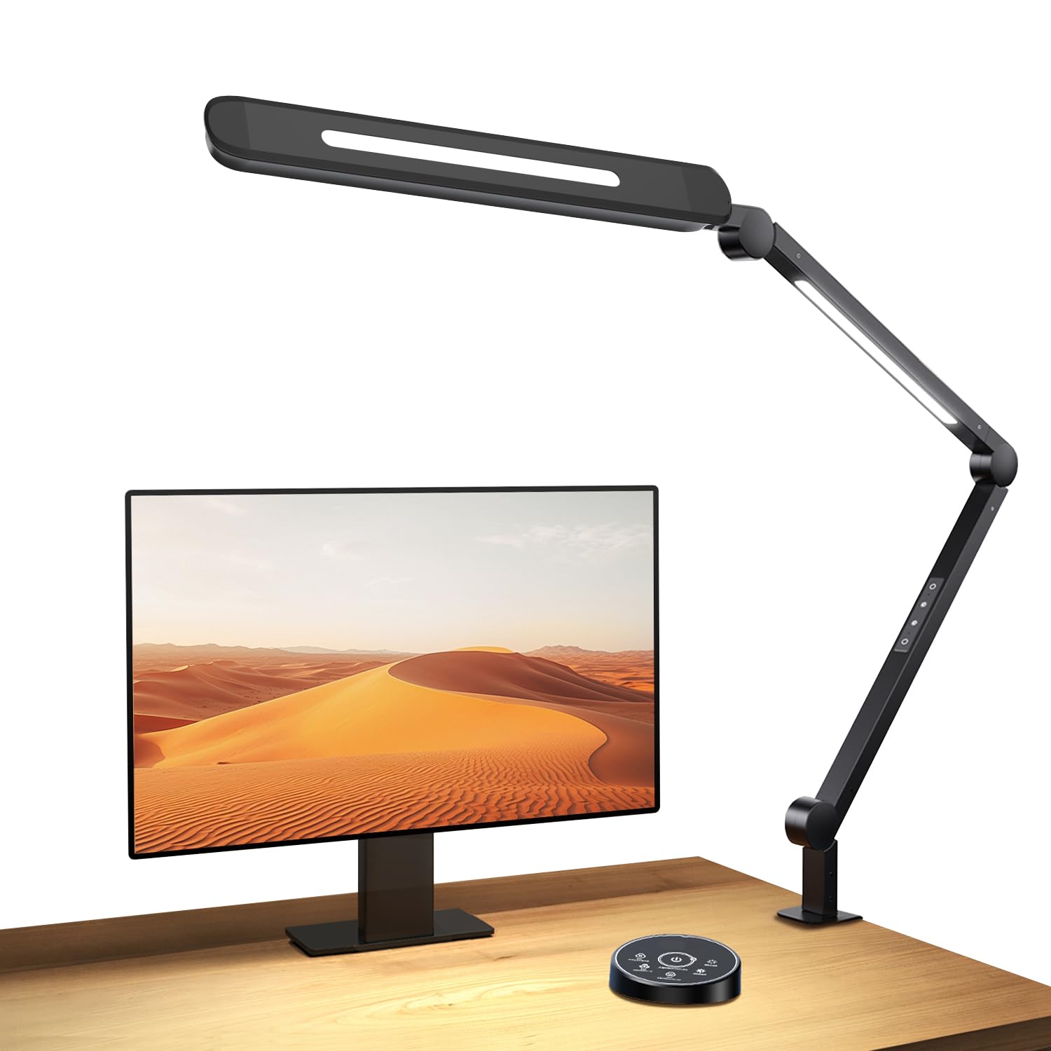 

BeaNet LED Desk Lamp [Wireless Remote Control, 3 Light Sources Ultra Version, JIS AA Type, Ambient Light, Independent Control], 4-Level Dimming and