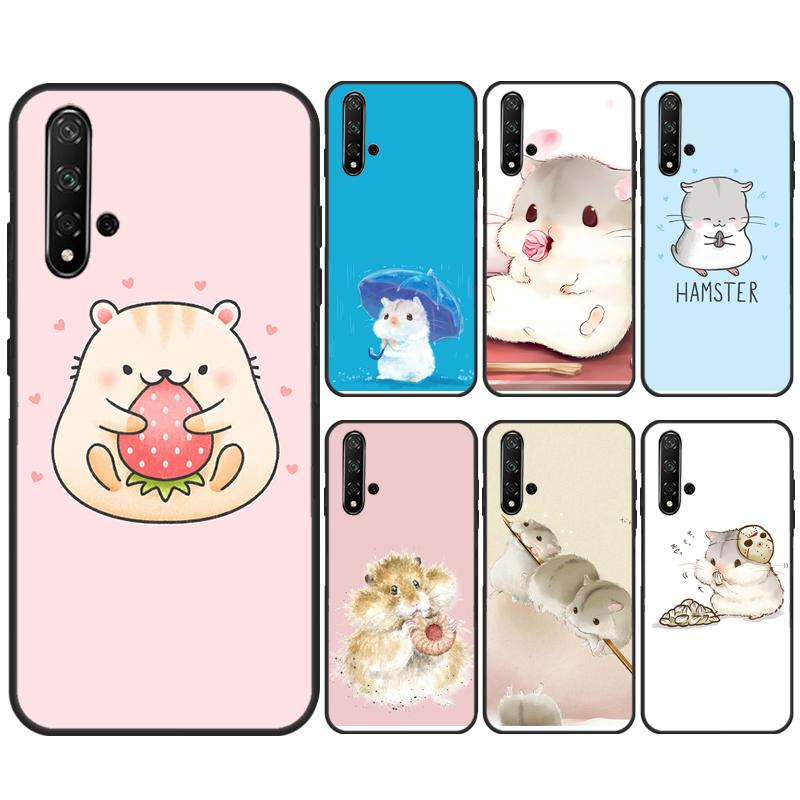 Rabbit Mouse Hamster Case For Huawei P40 P20 P30 Lite Nova 11i 8i 3i 9 10 SE 11 Pro 5T Y91 Y90 Y70 Y61 Y60 Cover