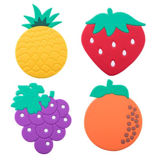 Heat Insulation Round Fruit Shape Placemat Table Cup Mat for Home
