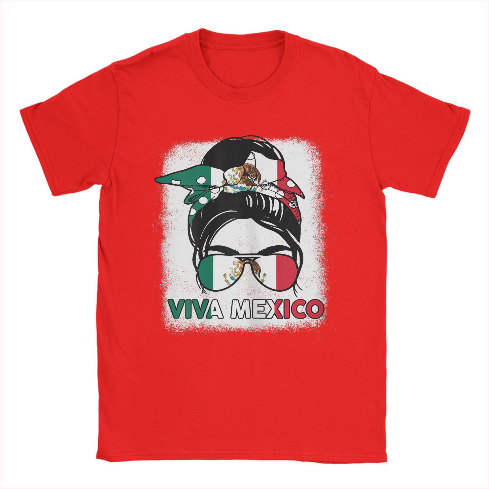 Футболка Viva Mexico Женская Мексиканский Флаг Смешная Футболка для Мужчин Новинка Хлопковые Футболки Круглый Вырез Короткий Рукав Графическая Одежда S