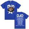 Djo Back on You Tour Print TShirt Vintage Indie Pop Concert Tee Shirt Unisex Women Summer Tops Fashion YK Short Sleeve Top