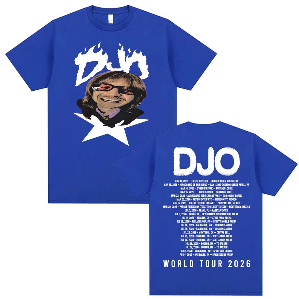 Djo Back on You Tour Print TShirt Vintage Indie Pop Concert Tee Shirt Unisex Women Summer Tops Fashion YK Short Sleeve Top