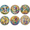 6Pcs Acrylic DIY Diamond Art Refrigerator Magnet Crystal Sparkling Diamond Magnets Set for Refrigerator Mailbox Decor