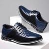 Men's Leather Shoes Formal Party Men's Business Work Casual Leather Shoes Lace Up Wedding Oxford Shoes Plus Size 38-52 Loafers