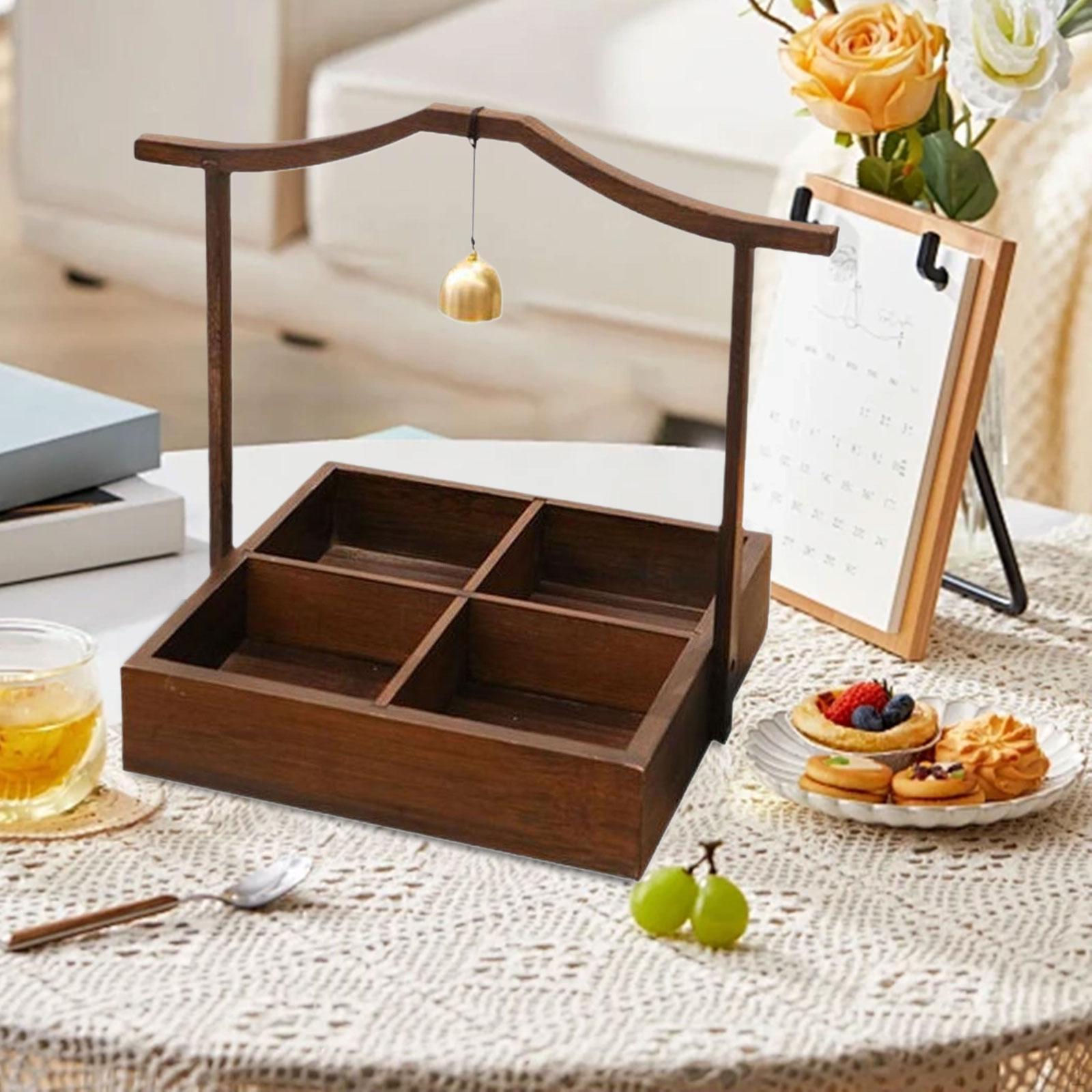 

Divided Dried Fruit Tray Living Room Kitchen Bedroom Snack Holder Decorative