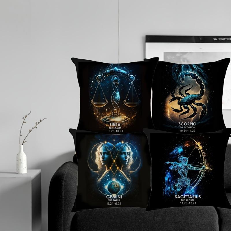 Darkrai Zodiac Cushion Cover Leo Pisces Aquarius Taurus Sagittarius Libra Scorpio Cancer Virgo Capricorn Aries Pillowcase Decor