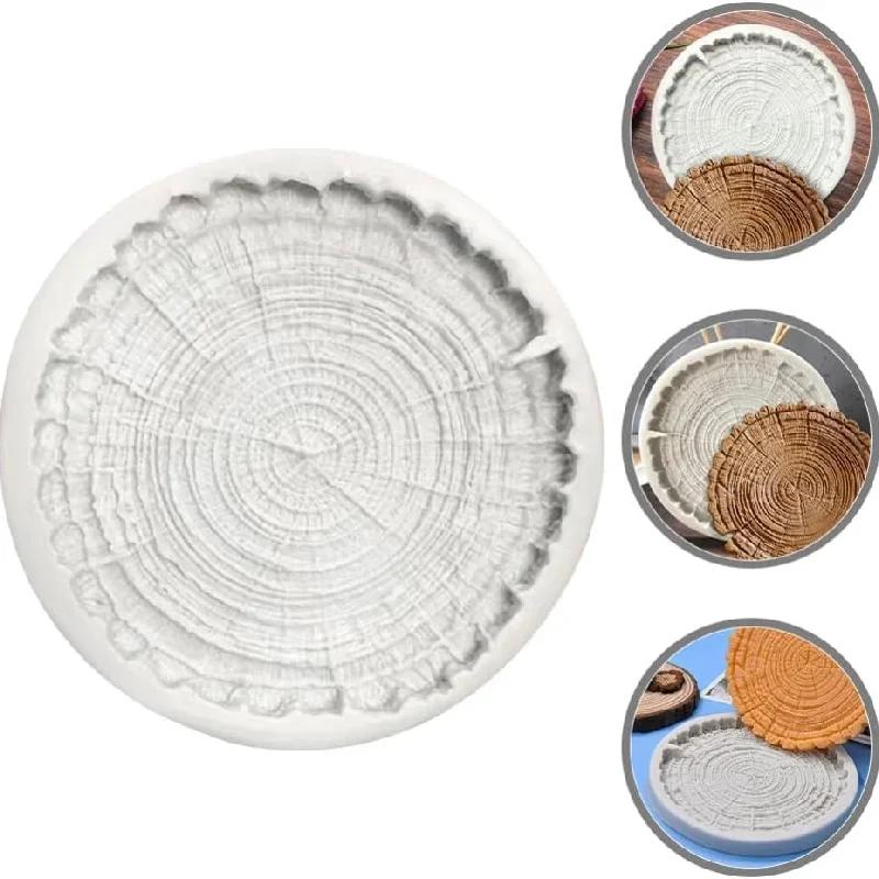 A Top Quality Stump Shape Silicone Fondant Chocolate Cake Baking Mold Cake Tools DIY Home Decor Kitchen Accessories