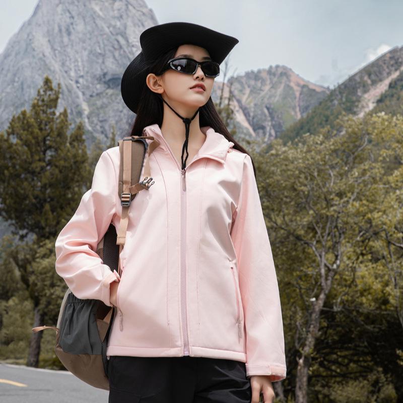Windproof Jackets: Men's & Women's Hooded Softshell for Mountaineering & Outdoors.