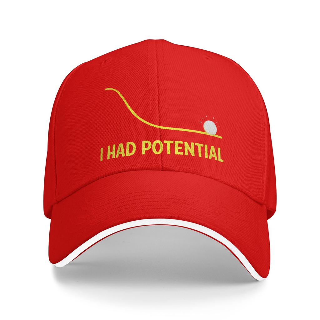 I Had Potential Casual Baseball Cap Outdoor Sport Hip Hop Hats Summer Hot Sale Couple Women Y2k Cute Snapback Cap