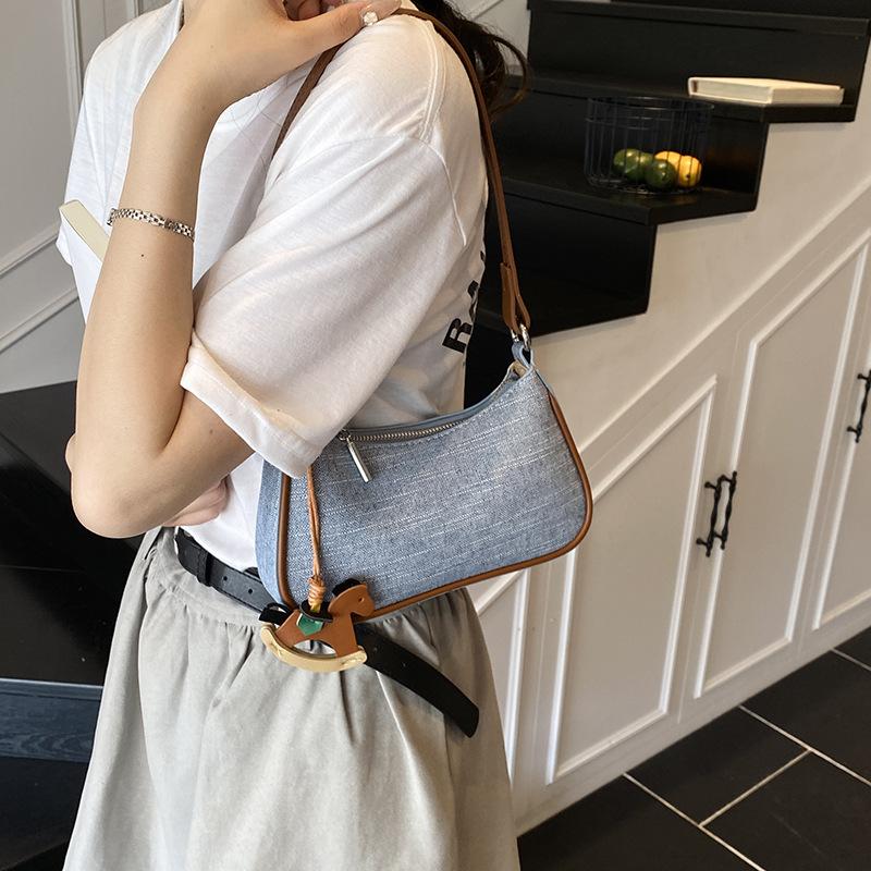 Underarm Bag New Small Square Bag Shoulder Bag Fashion Handbag Splicing Messenger Bag