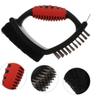 Right Angled Grill Brush With 3 Functions And Ergonomic Handle Scrapers Wire Bristles For Deep Cleaning BBQ Grates Tool