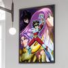 1 Pezzo Poster Saint Seiya Film Poster Adesivi Carta Kraft Retrò Adesivo Fai da Te Stanza Bar Caffè Estetica Arte Pittura Murale