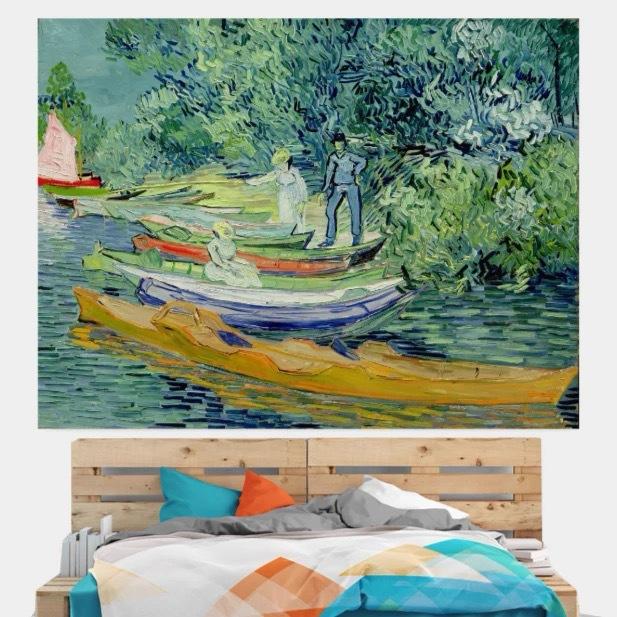 Landscape Background Cloth Ins Hanging Cloth Art Living Room Wall Cloth Bedside Decoration Tapestry Bedroom Wall Blanket