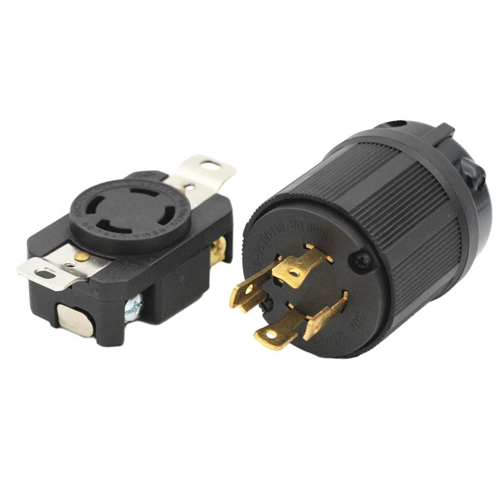 

Надміцні блокувальні вилки та розетки NEMA L14 30P та L14 30R 30A 125/250В