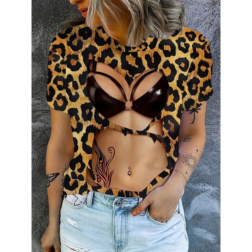 New Summer Ladies Short Sleeve T Shirt Spotted Printed Short Sleeve Casual T Shirt Ladies Elegant Loose T Shirt Fashion Clothing