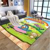 Peppa Pig Pattern Rug, Indoor/Outdoor Mat, for Picnic, Gameroom, Bedroom, Office, Living Room, Home Decor Carpet, Birthday Gift