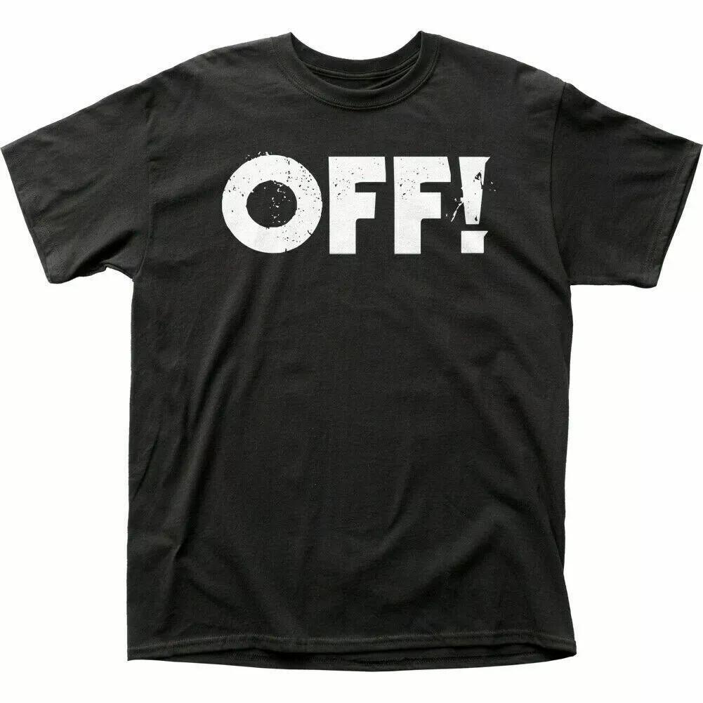 OFF! Logo T Shirt Mens Licensed Rock N Roll Music Band Retro Tee New Black S