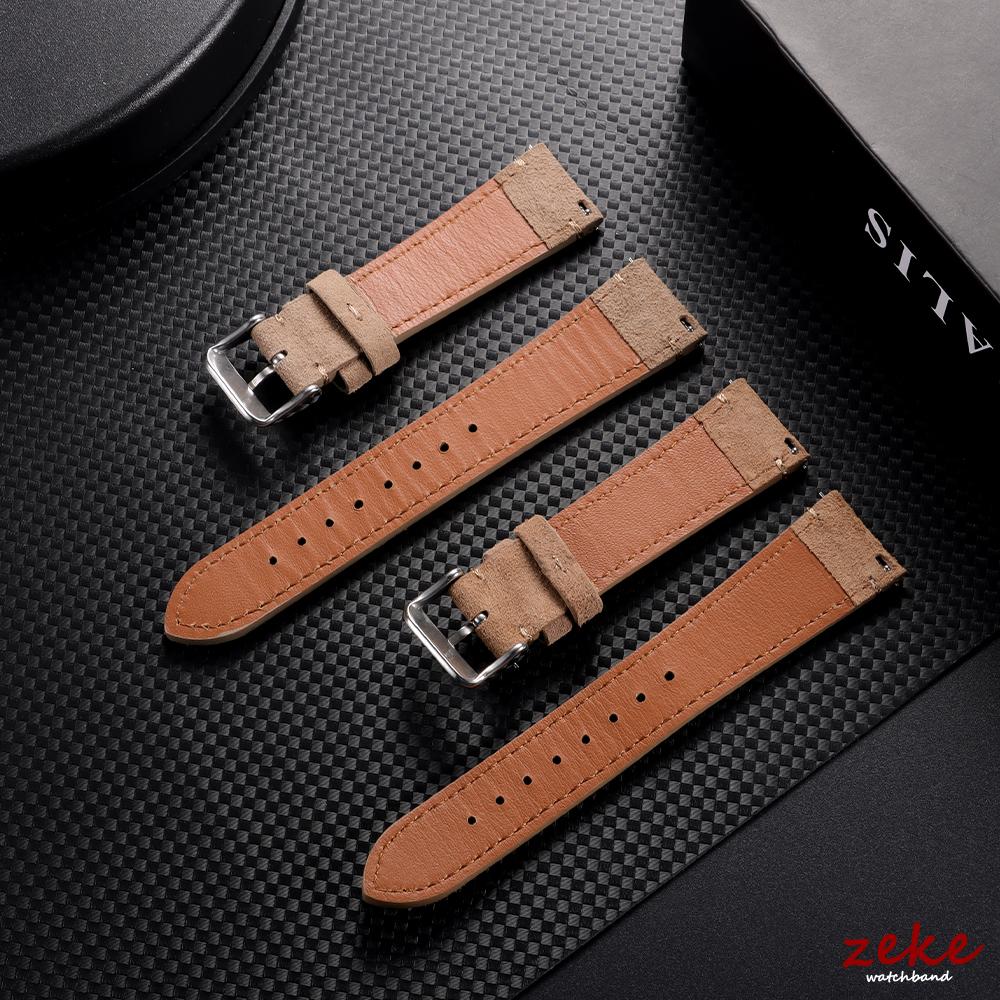 Wristband 20mm 22mm Soft Suede Watch Strap Gray Brown Watch Band Quick Release Calfskin Bracelet for Omega Women&Men Accessories