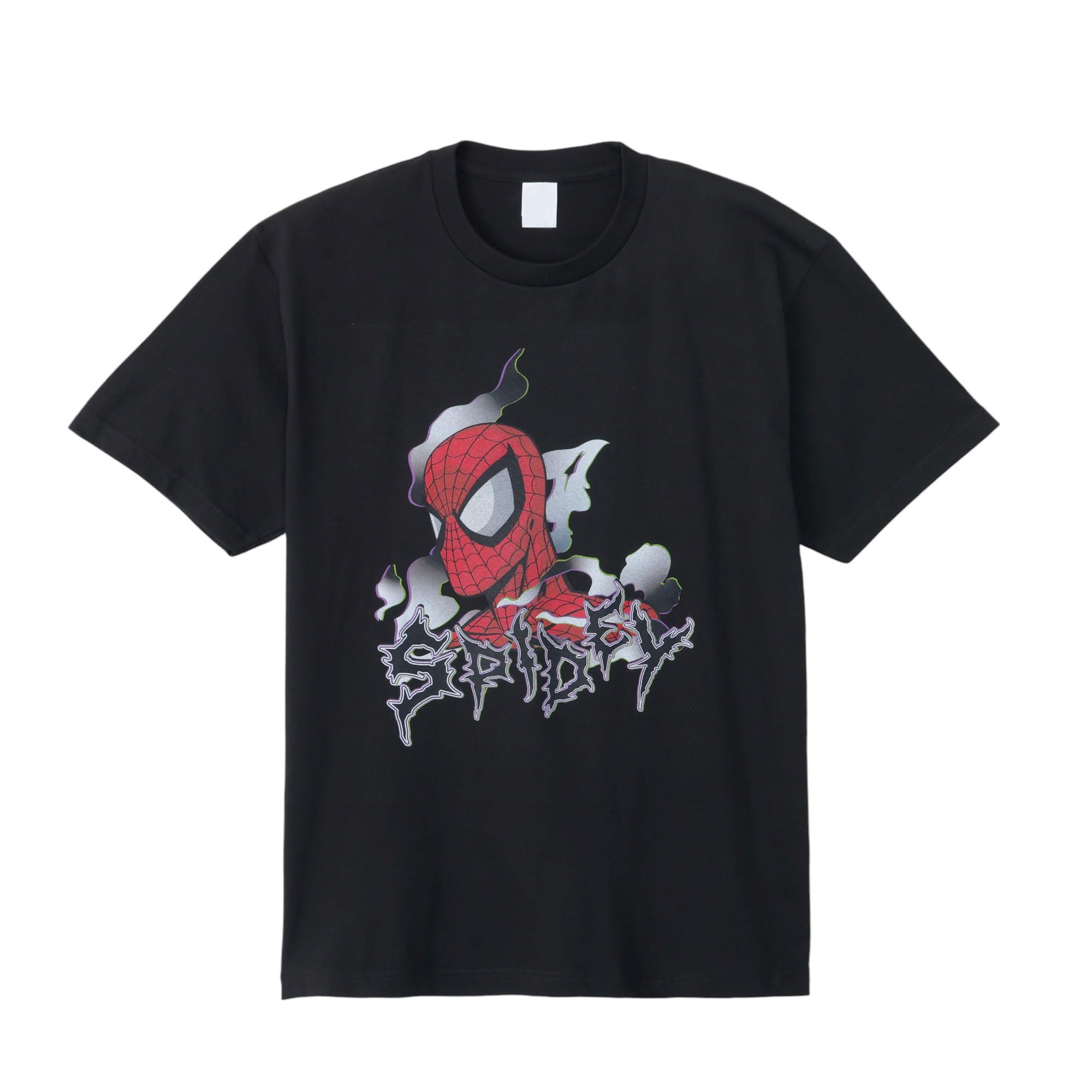 

Small Planet Marvel Rock Smoke XL Size Smoke Black T-Shirt Spider-Man
