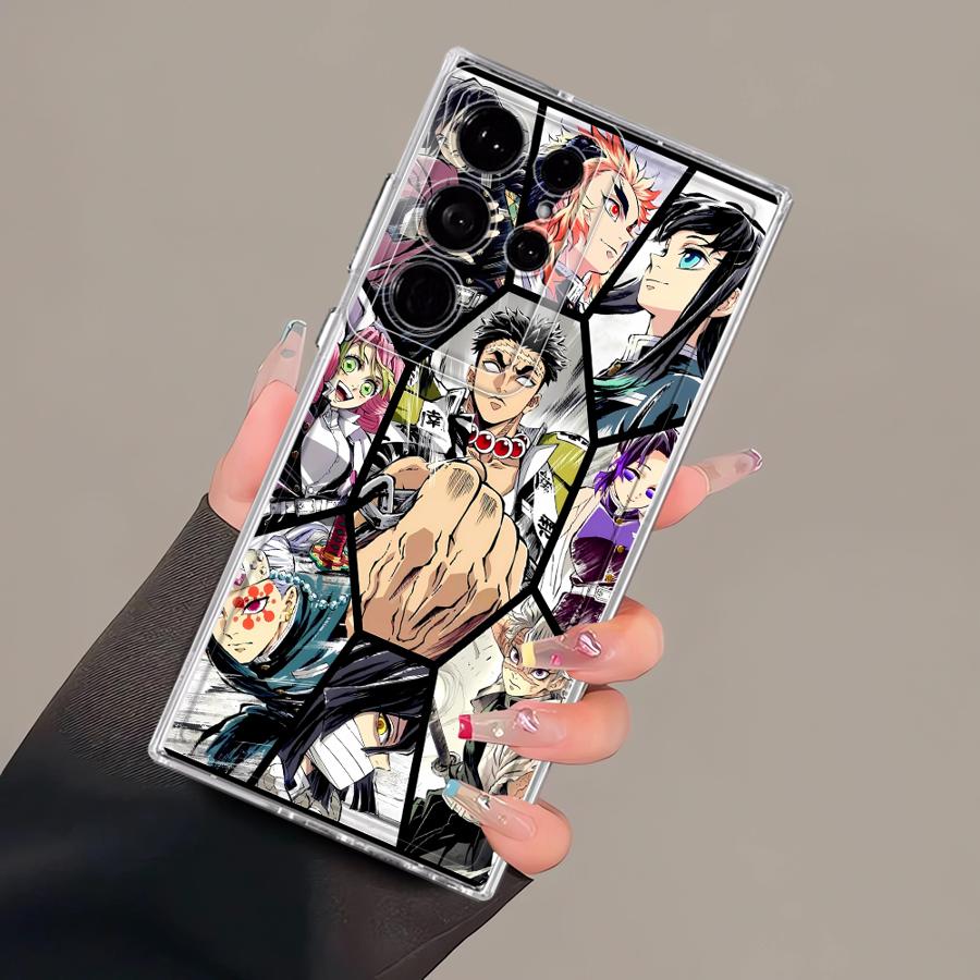 

Чехол для Samsung Galaxy S26 S24 Note 20 Ultra 10 S20 Plus S22 FE S23 Ultra S25 Edge S21 Чехол для телефона D-Demon S-Slayer Аниме Galaxy S24 Ultra