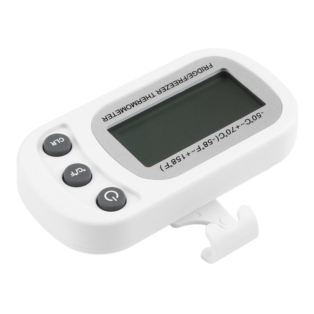 Fridge Thermometer With Hook Anti-Humidity Refrigerator Freezer Electric Digital Thermometer Temperature Monitor Lcd Display