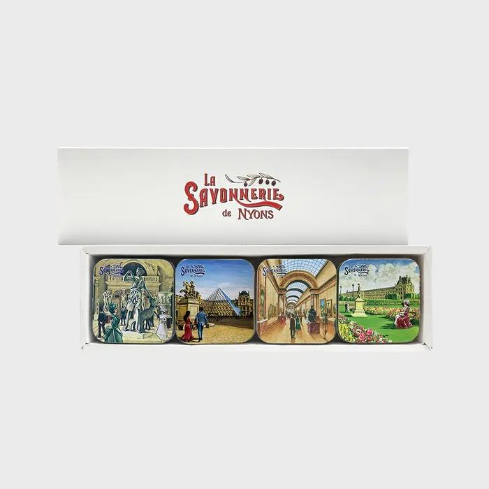 French Tin Case Soap 4p Sleeve Package