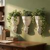 Bohemian Style Decorative Vases Silent Human Face Artistic Face Planter Hanging Planter  Bedroom