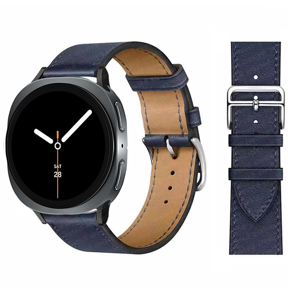 Exquisite leather band For Samsung Galaxy Watch 8 strap 40mm 44mm metal buckle Bracelet correa Galaxy Watch 8 classic 46mm bands