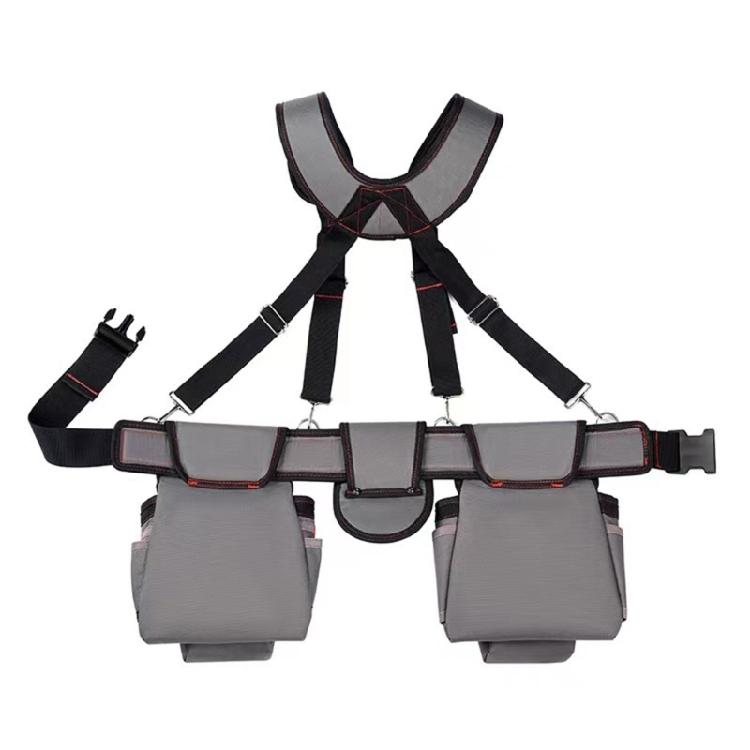 Waterproof Adjustable Suspenders Tool Belt For Builders Equipped With Multi Pocket Tool Holders And Reinforced Straps