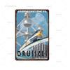 Metal Sign London Retro Wall Decor 20x30 cm