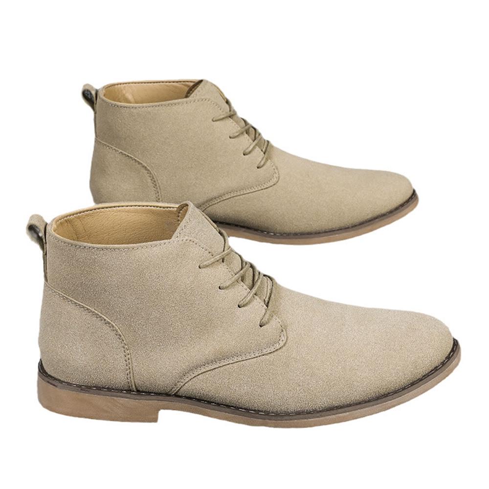 Men's Leather Martin Boots, Large Size 46, Low-Top, Pointed Toe, European and American Style