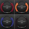 Car Steering Wheel Cover Genuine Suede Carbon Fiber For Chevrolet Cruze SparkLacetti EQUINOX Onix Tracker Trailblazer Suburban