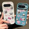 For Google Pixel 10 Pro XL Case Cherry Bowknots Lips Disco Ball Pattern Shockproof Bumper Silicone Cover For Pixel 9A 9 8 7 Pro 8A 7A