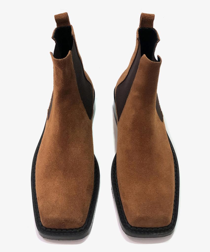 Joenshoe Kleine Square Chelsea Boots Brown