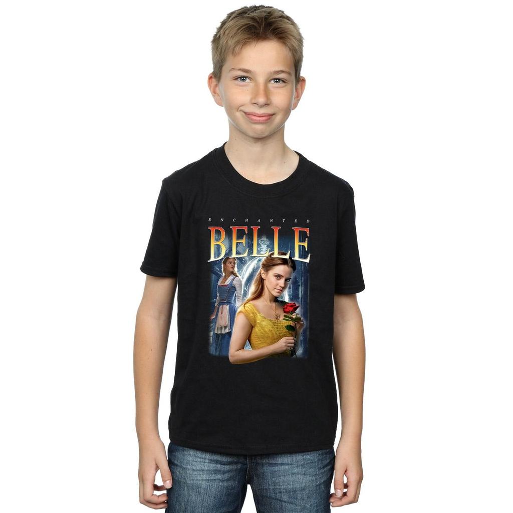 Disney Boys Beauty And The Beast Belle Montage T-Shirt