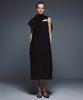 Umamung Crinkled Cotton Barrel Silhouette Dresses_Black