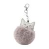 [Coyoohouse] Fluffy Plush Keychain Cat Fluffy Cute Bear Design with Strap Backpack/Bag Accessory Perfect Christmas/Children's Day Gift Fashion