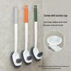 Wall-Mounted Long-Handled Toilet Brush for No-Dead-Corner Cleaning
