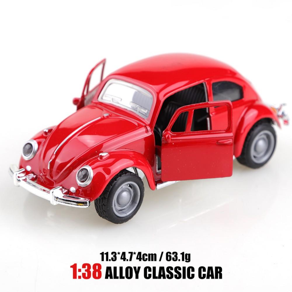 Retro Beetle Alloy Car Model Toy for Collection Exquisite Simulation Design Cake Decoration Home Office Display Gift