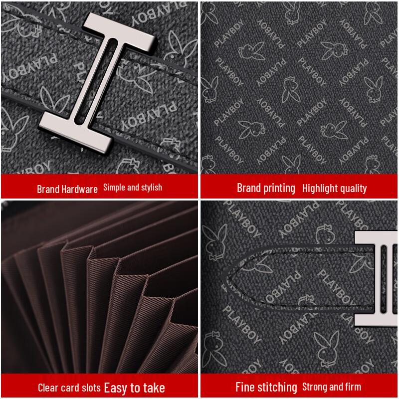 PLAYBOY Men's Multi-Card ID Card Holder