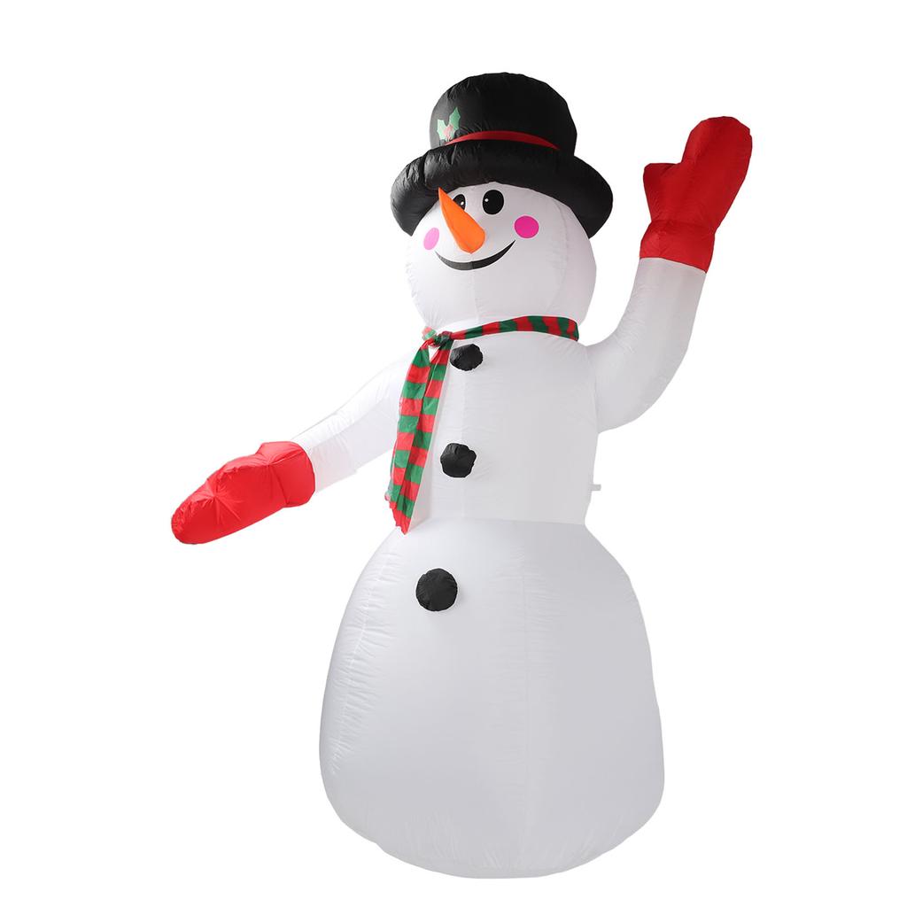 8FT Tall Christmas Inflatable Snowman Christmas Inflatables Outdoor Decorations Courtyard Yard
