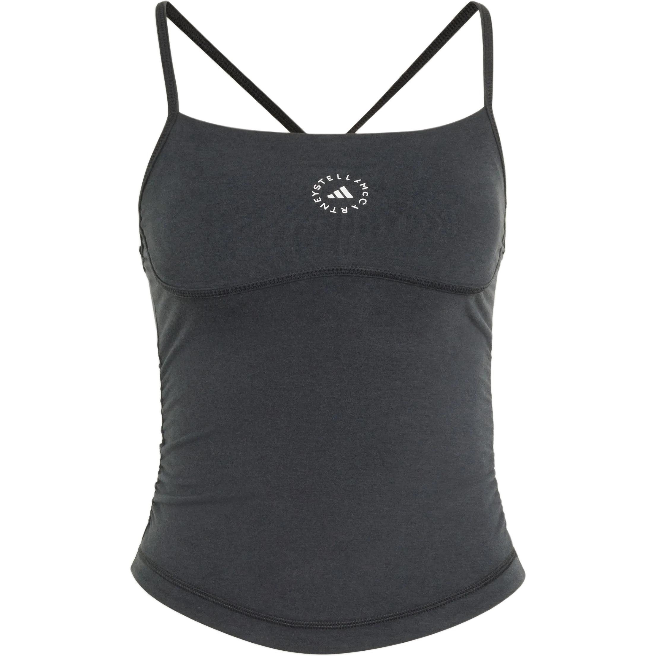 Adidas Stella McCartney Studio Crop Removable Padding Short Backless Knit Sports Tank Women Tops KR6221 XS