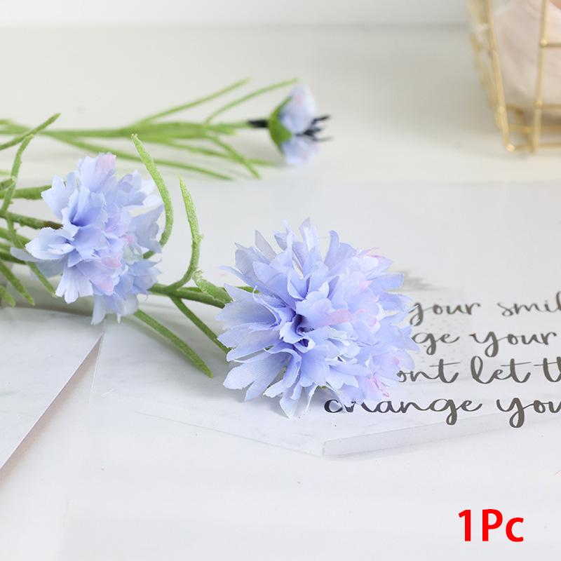 3 Forchette/Bouquet Pianta Artificiale Matrimonio Fiore di Seta Casa Fiordaliso Decorazione Romantica Moda KTY