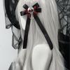 Cross Decorative Bow Skull Side Clip Y2K Hair Accessories Dark Ponytail Braid Hair Clip  Party