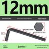 Medium Carbon L-type Hex Key Wrench, Hardened Steel, Black Oxide, 2mm-8mm