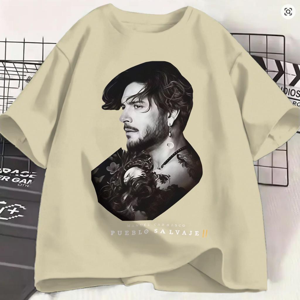 Unisexuel Carrasco T Shirt Unisexs 100 Cotton Leisure Tshirt Crewneck 2026 Salvaje Tour Tees Short Sleeve Clothing Gift